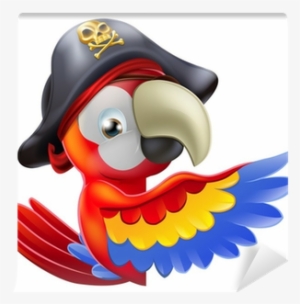 Wallmonkeys Wm178221 Parrot Pirate Pointing Peel And