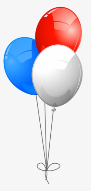 Usa Colors Balloons Png Of Pinterest Clip - Red White And Blue Balloons Clip Art