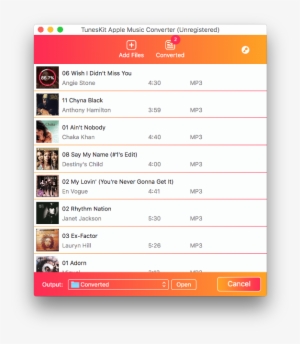 Convert Apple Music Files - Tuneskit Apple Music Converter