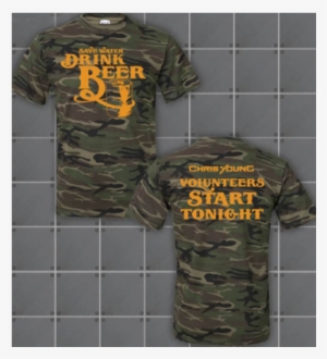 Camo Save Water Drink Beer T Shirt Small Only - Red Limited Edition Camo Print Tee