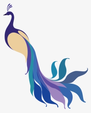Png Coloured - Geometric Peacock