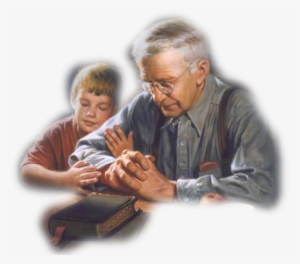 Vivimos Nuestra Fe Católica - Granddaughter Grandfather To Pray