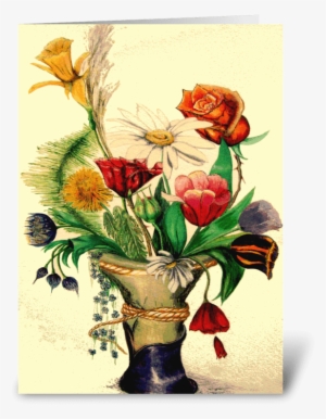 A Gathering Of Flowers Greeting Card - Bouquet