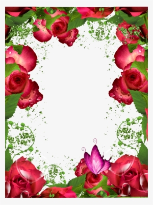 Hq Photo Frames - Transparent Flower Frame Hd