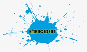 Jean-re Embroidery & Silkscreening Also Offers Advertising - Blue Paint Splatter Png