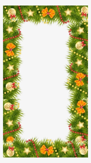 New Year Frame With Decoration