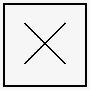 Wrong Sign - - Simbolo Quadrado Com Cruz