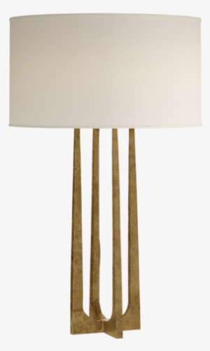 Scala Hand-forged Table Lamp In Gilded Iron With Natural - Iron