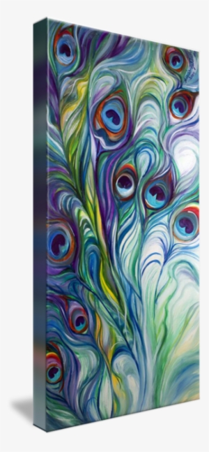 This Abstraction Of The Peacock Feathers Has Dynamic - Peacock Feather Marcia Baldwin