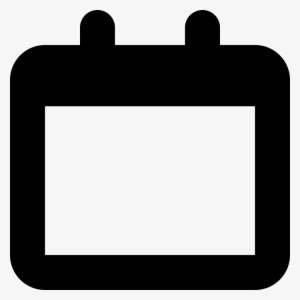 Calendar Empty Page Symbol - Blank Calendar Icon Png Transparent