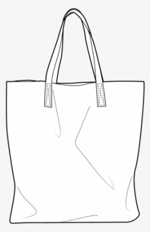 Tote Bag - Tote Bag Line Drawing - 461x540 PNG Download - PNGkit