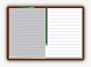 Notebook Diary Paper Blank Ruled Marker Bo - Diary