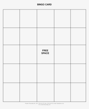 Free Printable Bingo Card - Number