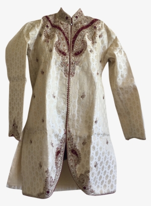 Heavy Zardosi Work Sherwani In Brocade For Men - Zardozi