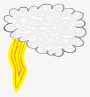 Thunderstorm Lightning Cloud - Clip Art