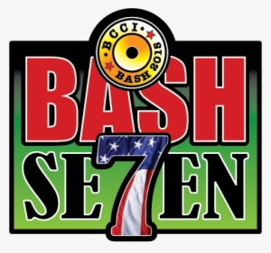 Bash 7 Logo America1 - Amerikanische Flagge, Die Hinunter Rote Weiße Karte