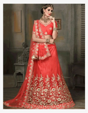 Zoom - Coral Lehenga