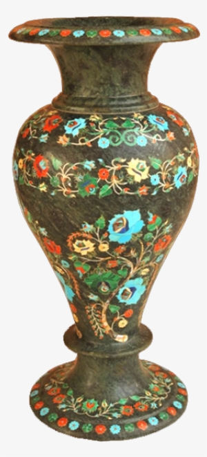 Beautiful Gorara Marble Inlaid Flower Vase - Vase