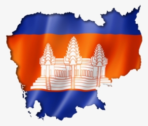 Cambodia Drawing Flag - Cambodia