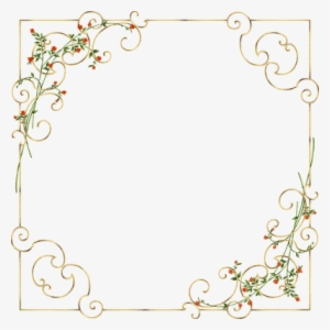 Golden Frame - Floral Designs For Cards