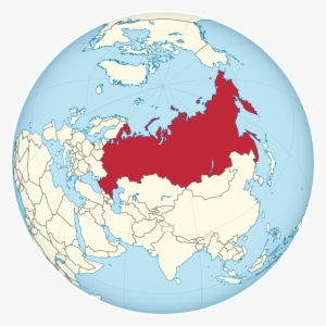 Russia On The Globe - Russia Centered World Map