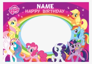 My Little Pony Clipart Happy Birthday - My Little Pony Happy Birthday Card