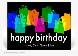 Modern Retro Happy Birthday Client Postcards - Birthday