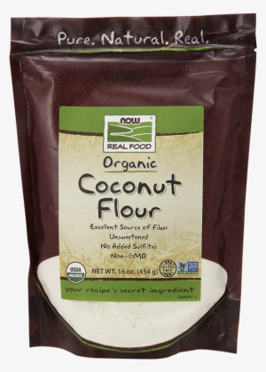 Coconut Flour, Organic - Now Foods Real Food Organic Coconut Flour -- 16 Oz