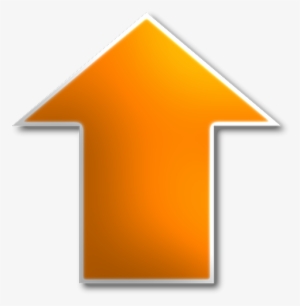 Up Arrow Yellow Icon - Symbol