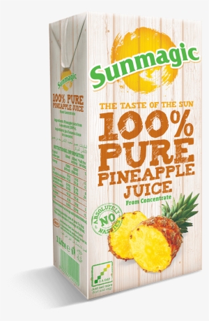 Sunmagic 1l Pure Pineapple Juice Recap - Sunmagic Pure Pineapple Juice - 12 X 1 Litre Cartons