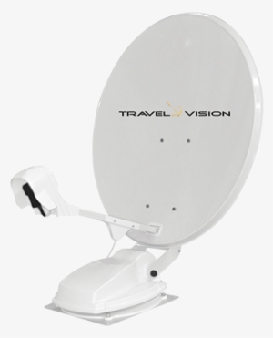Installed Clamshell Satellite Dish - Travel Vision