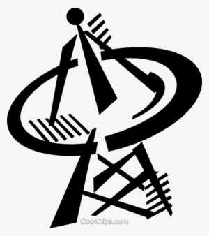 Satellite Dish Royalty Free Vector Clip Art Illustration - Satellite Dish Vector Png