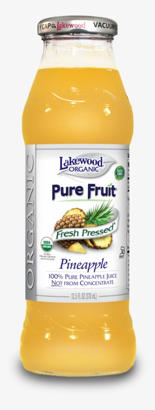 Lakewood Organic Pure Pineapple Juice, - Lakewood - Organic Pure Fruit Juice Pineapple - 12.5