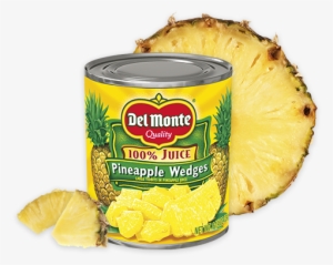 Pineapple Wedges In 100% Juice - Del Monte Pineapple Tidbits In 100% Juice 15.25 Oz.
