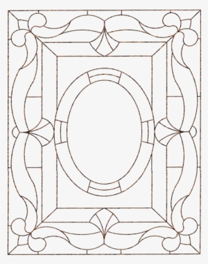 Govgrid Tarnished Gold Frame Thin Style B - Stained Glass