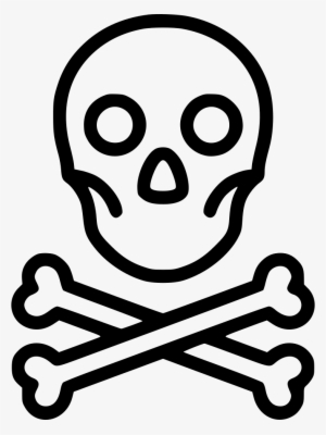 Skull Toxic Pirate Danger Bones Comments - Skull Picto