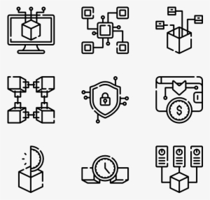 Blockchain - Real Estate Icons