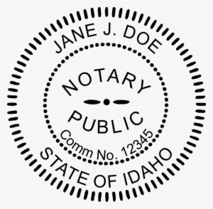 Official Notary Public Round Seal - Washington Dc Notary Stamp