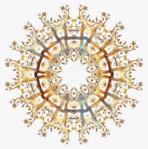 This Free Icons Png Design Of Chromatic Gold Flourish