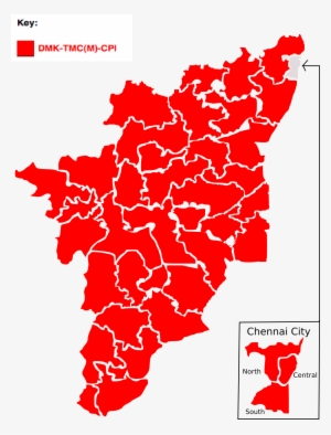 1996 Tamil Nadu Lok Sabha Election Map - Tamil Nadu Map Png