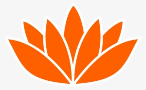 Lotus Clipart Logo - Orange Lotus Flower Png