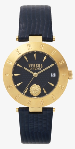 Women's Versus By Versace New Logo Leather Strap Watch,
