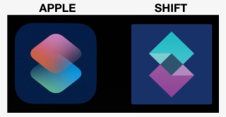 Apple Vs Shift Logo - Siri Shortcuts Logo