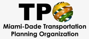 Miami-dade Tpo Logo In Black Lettering - Miami Dade Transportation Planning Organization