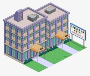 Spinster City Apartments Tapped Out - Simpsons Spinster City Apartments