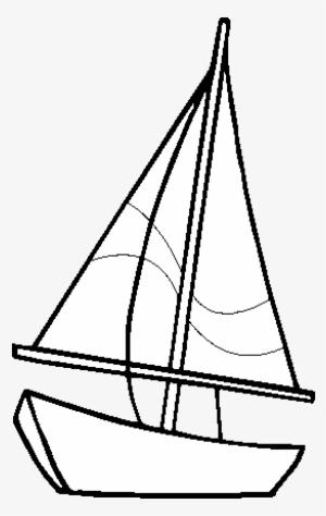 A Sailing Boat Coloring Page - Velero Dibujo Para Colorear