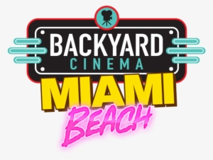 Backyard Cinema Miami Illustrated Brand Logo - Backyard Cinema Logo