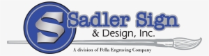 This Summer, Pella Engraving Company And Sadler Sign - Oval