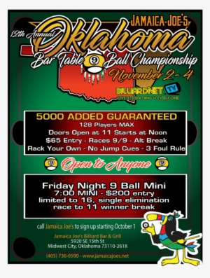 Jamaica Joes Barbox 9 Ball - Cue Sports