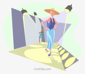 Fashion Runway Royalty Free Vector Clip Art Illustration - Fashion Runway Clip Art